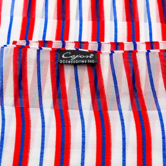 Cejon Accessories - Vintage Cejon Red White Blue Scarf